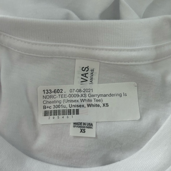 NWT Gerrymandering Cheating T-Shirt XS Unisex Adult - Picture 2 of 2